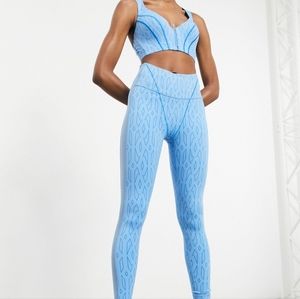 adidas x Ivy Park Monogram Women's Zip Bra + Leggings Set - Size Medium